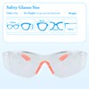HXMJIED 6 Pcs Eye Protection Glasses, Transparent White Safety Goggles,Protective