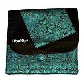 HiyaHiya Stainless Steel Interchangeable 5-inch Knitting Needles Set, Small Tip Sizes US 2-8, Includes 7 Tip Sets, Cables & Grips, Brocade Case, HiyaHiya Brand