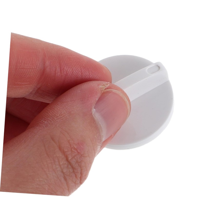 Mikinona 2pcs Temperature Control Button White Temperature Switch Knob Fridge