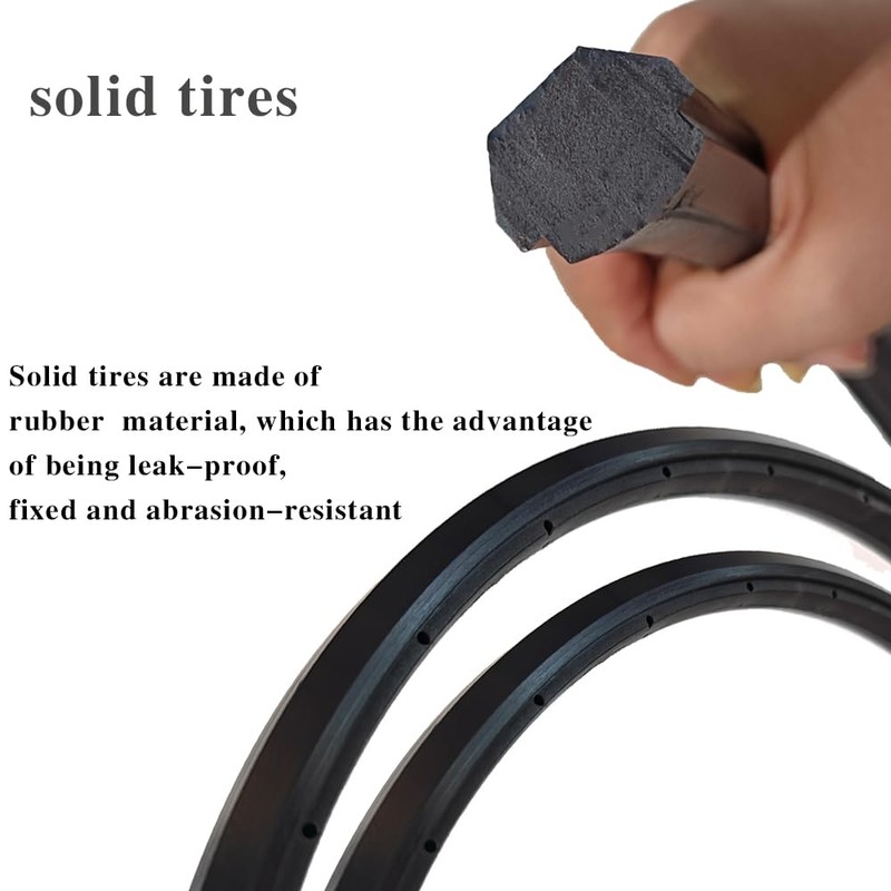 Wheelchair Rear Wheel Replacement Tire, 24 "X 1" Universal Flat-Free