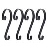 Haute Decor Stocking Scrolls Stocking Hanger - 4 Pack (Matte