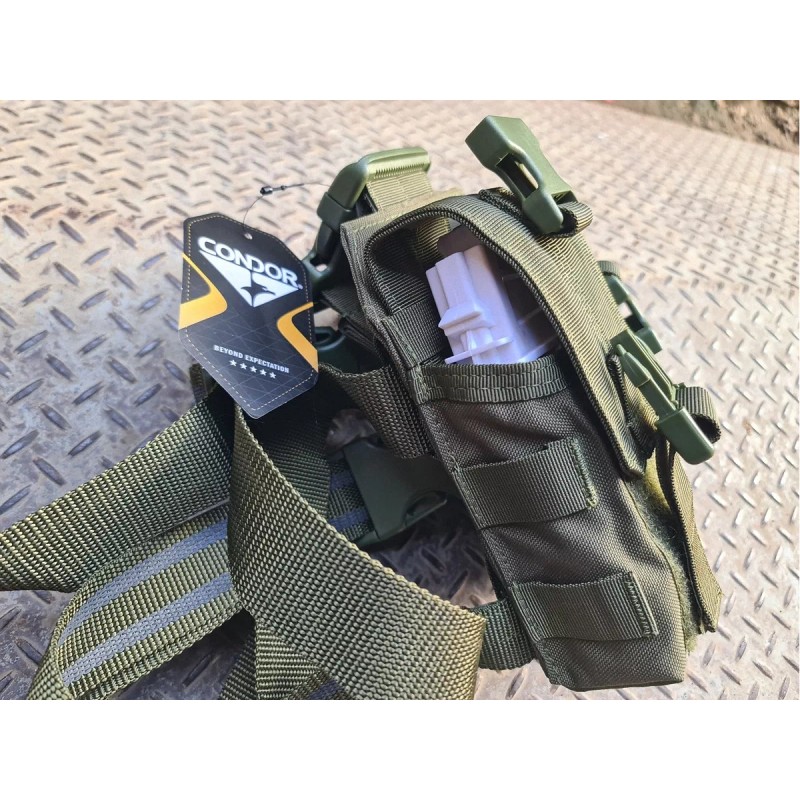 Condor Piernera Táctica Para Dos Cargadores Fx-05 G36 Cóndor Negra