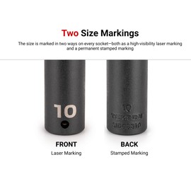 TEKTON 3/8 Inch Drive x 5/8 Inch Deep 12-Point Impact Socket | SID13216