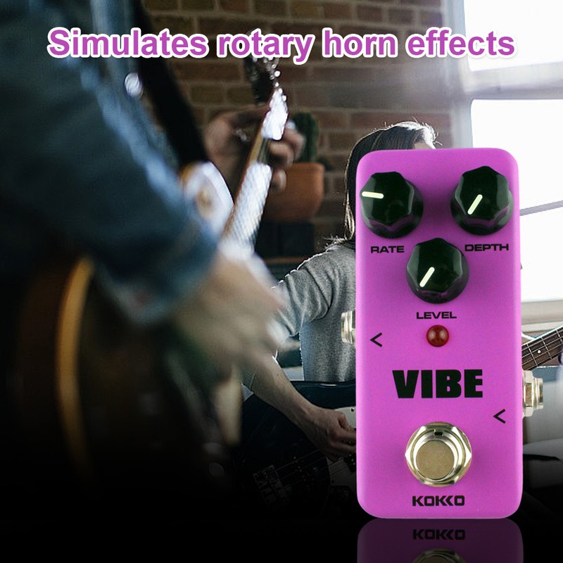 KOKKO Guitar Mini Effects Pedal Vibe FUV2 Simulate Rotating Horn