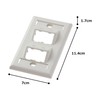 Panduit CFPSL4IWY 1-Gang 4-Port Faceplate, Off White