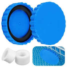 Winter Closure Set, 2 Pieces Winter Plugs Pool with Matching Seals, Winter Plugs Pool Plugs Compatible with Intex Pools, Pool Sealing Plugs Compatible with Bestway Pool