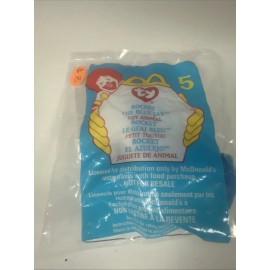 McDonald's McDonalds Happy Meal, 1999, #5 TY, Rocket The Blue Jay • In Original Package