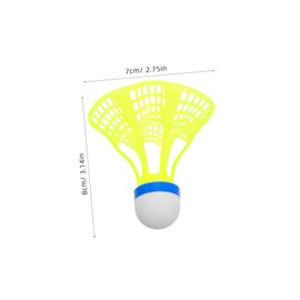 BESPORTBLE Wind Resistant Outdoor Badminton Shuttlecock Training Device for Parks Backyards Stable Flight Recreational Gear Lightweight Weatherproof Shuttles for All Skill Levels