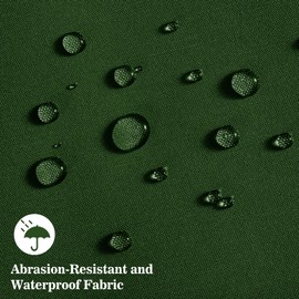 Lucky Monet Waterproof Double Papasan Chair Cushion(Without Chair), Outdoor Thicken Soft Comfortable Hanging/Egg/Swing/Hammock Chair Cushions with Ties for Outdoor Patio Garden (Green)