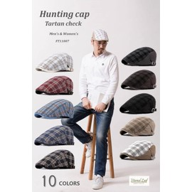 Eternal Leaf FT11007 British Trad Tartan Plaid Hat, Men's, Women's, One Size Fits All, 02.type1 navy