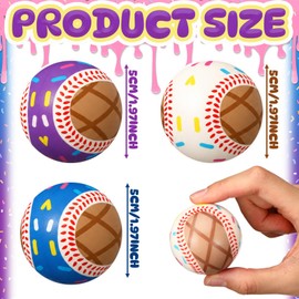 Junkin 24 Pcs Baseball Drip Stress Balls, Baseball Drip Party Favors