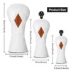 Golf Club Headcover Premium Embroidered PU Leather Birdie Birds Goblet