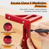 Regla triangular de inglete de aleación de aluminio de 45/90