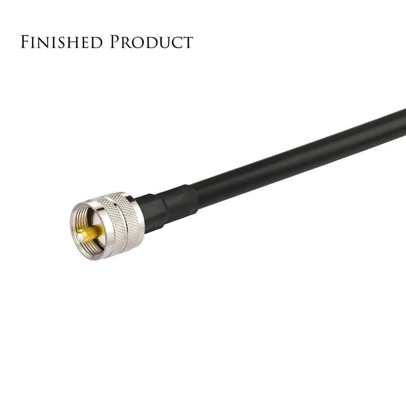 wlaniot PL259 Crimp Connector PL-259 Plug Male Connector pl259 pl-259