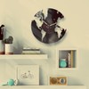 DISCOCLOCK - Silent Vinyl Clock - World World - Gift
