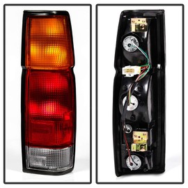 ACANII - For 1986-1997 Nissan D21 Hardbody Pickup Tail Lights Lamps w/ Bulbs+Wiring Left+Right