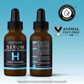 Kit 2 x Serum Acido Hialuronico Concentrado Facial Antienvejecimiento Con Vitamina B5+ Extracto Azafran - Suero Antiedad Cuidado Facial Hidratante - Skin Care - Lineas de Expresión - Skincare -Paquete