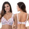 Curve Muse Ladies Plus Size Unlined Balconette Cotton Lace Bra