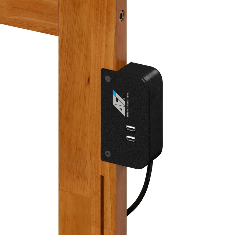 AFI Richmond Queen Solid Wood Headboard with Attachable Charger in