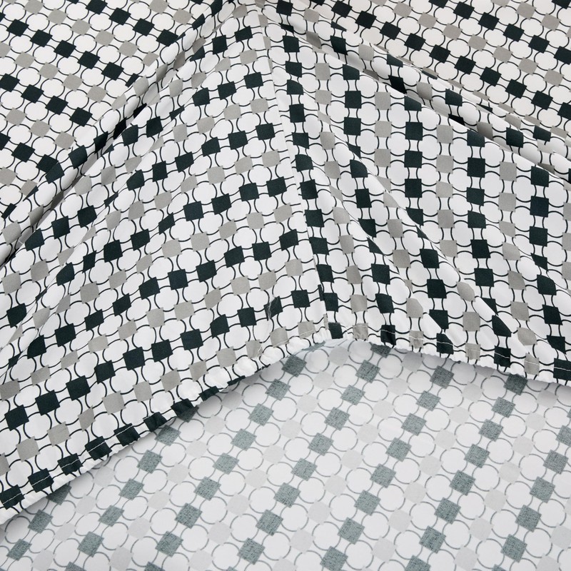 Queen Size Bed Sheets Set Deep Pockets - 6PC Print