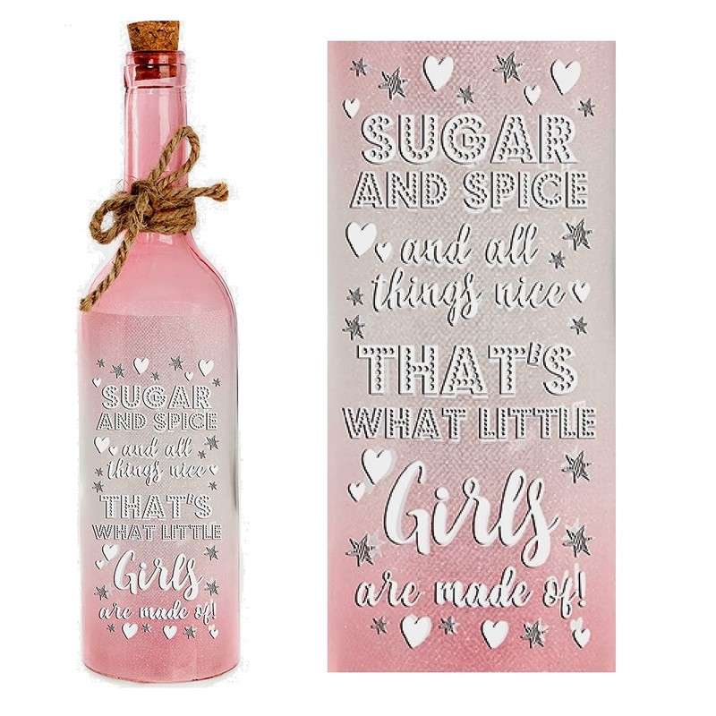 Sugar and Spice Girl LED Bottle Light
