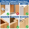 TamBee Soft Close Hinges, 90 Degree Kitchen Cabinet Door Hinges