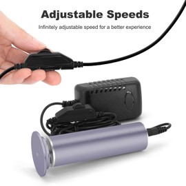 Electric Callus Remover for Feet With Adjustable Speed and 60PCS Sanding Discs - Powerful Foot File, Pedicure Tools, Feet Scrubber, Dead Skin Grinder, Gray