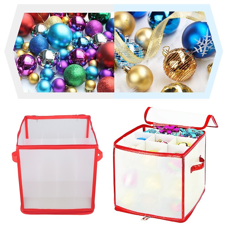 Transparent Storage Organizer Case for Storing Xmas LED Lights Garlands
