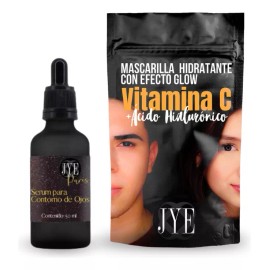 JYE Kit Mascarilla Jye Y Serum Ojos Jye Paris Efecto Glow Hidrat