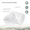 Vent Systems 100mm Elbow 90 Degree Pipe Connector Flexible Round