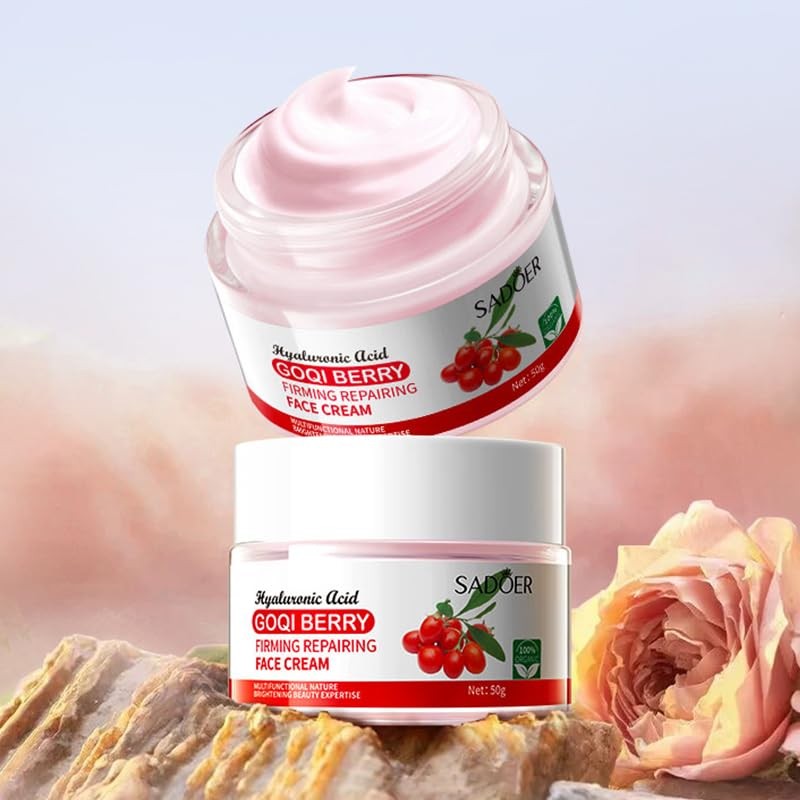 Goji Berry Anti-Wrinkle Firming Repairing Cream cares for delicate skin