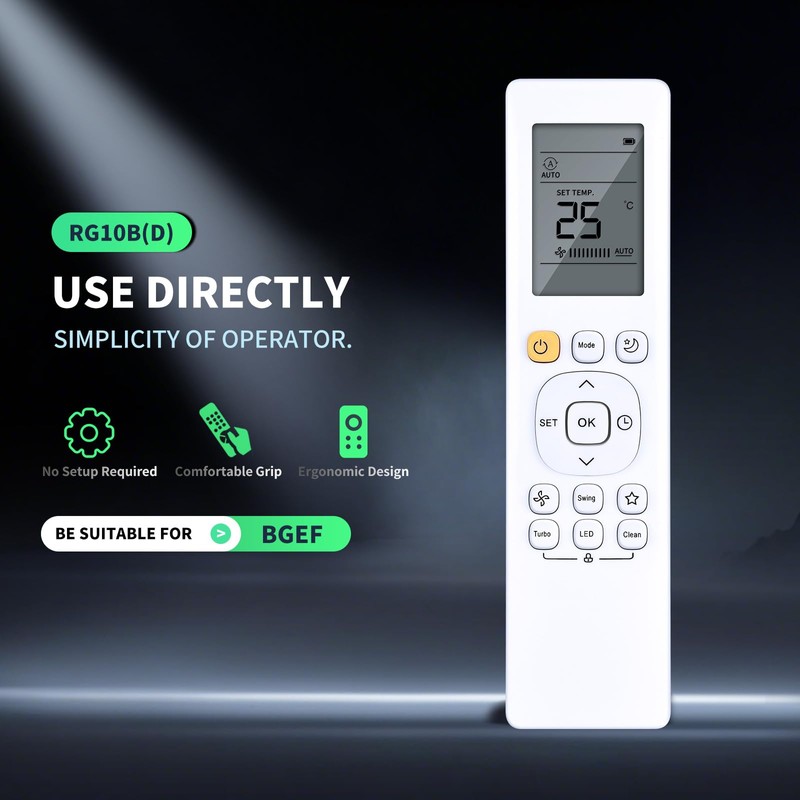 PZL New AC RG10B(B2)/BGEF RG10B(B)/BGEF Replacement Remote Control for Midea