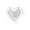 Ipetboom Mini Heart Shaped Makeup Container for Pressed Powder Storage