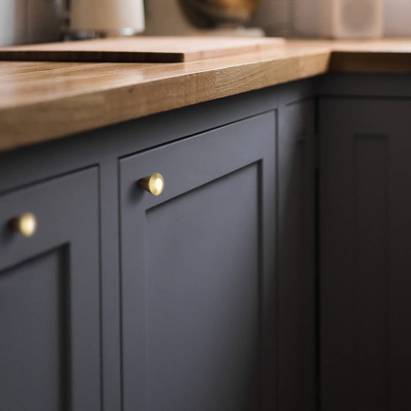 YAGU Modern 10 Pack Kitchen Drawer Knobs Cabinet Knob Brushed