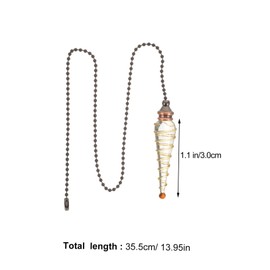 Operitacx Lighting Beaded Pull Chain Ceiling Fan Pendant Decor Replacement Chain for Chandelier Simple Stylish