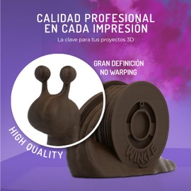 Winkle PLA HD Filament 1.75mm Dark Brown 300g 3D Filament 3D Printing 300g Roll