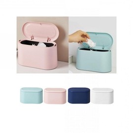 PP Multi-purpose Mini Desk Office Waste Bin Organizer Dressing Table White DC000260