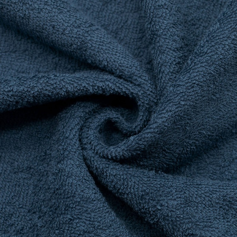 ZOLLNER 10er Set Waschhandschuhe, Waschlappen, 16x21 cm, Baumwolle, Marine