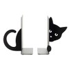 Balvi Bookend Hidden Cat Colour black Cat shaped Support for