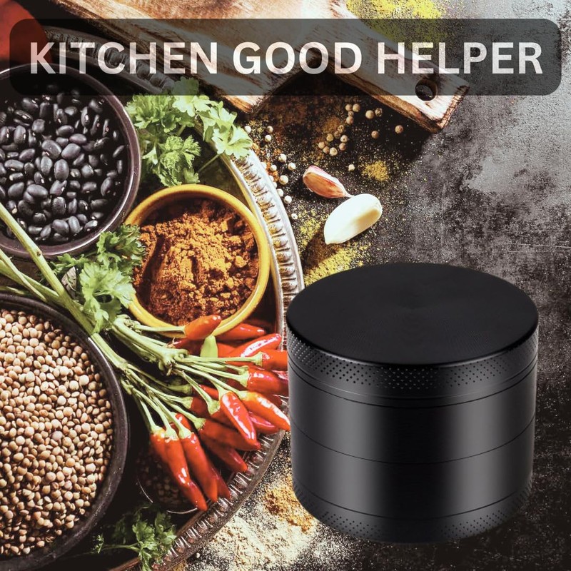 2'' Spice Grinder (black) BRAPWRAP Spice Grinder