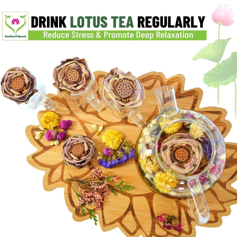 Lotus Flower Tea – Dried Whole Blossom Lotus Tea –