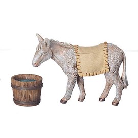 Roman Fontanini, Nativity Figure, 3-pc Mary's Donkey Set, 7.5" Scale, Collection, Hand Painted, Highly Detailed