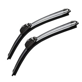 Limpiaparabrisas para todas las estaciones, par de 26 pulgadas + 14 pulgadas (66 + 35.5 cm) para parabrisas delantero