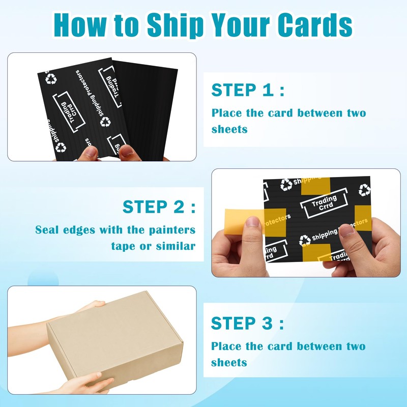 200 Pack Trading Card Shipping Protector Coolrunner 3.5" x 4.5"