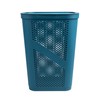 Mind Reader 60L Slim Laundry Hamper, Clothes Basket, Lid, Ventilated,