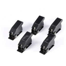 Telituny Toggle Switch Cover Pack of 5 Safety Switch Safety Switch Flip Cap Cover Guard for Car Toggle Switch Car Electrical Equipment Black