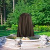 Garden Fountain Statue Protective Cover Silver Coated Oxford Cloth Waterproof