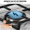 12-Inch Gas Cooktop 2 Burners Built-In Stainless Steel Dual Fuel