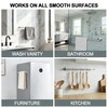 Self Adhesive Towel Bar,16" Brushed Nickel No Drill Bathroom,304SS Towel