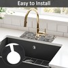 2PCS 15" X 5.5" Kitchen Sink Splash Guard Faucet Mat